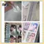 B & N 6 Lỗ Album Thư Mục A5 Chất Kết Dính Bìa Thẻ Ảnh Bộ Sưu Tập Người Tổ Chức Acrylic Water Ripple Album Trong Suốt.