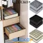 ICUCKO Đồ Lót Sắp Xếp Lưu Trữ, Hộp Bảo Quản Tất Dung Tích Lớn Có Thể Gập Lại, Ngăn 24 Lưới Ngăn Kéo Đa Năng Sắp Xếp Quần Áo