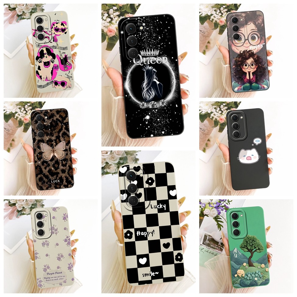 Dành Cho Tecno Spark 40 Pro KM6 Vỏ Cho Techno Spark 40 Pro Ốp Lưng Silicon Thời Trang Mèo Dễ Thương Họa Tiết Vui Nhộn