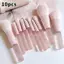 Bộ cọ trang điểm 10 mảnh Peach Pink: Bàn chải che khuyết điểm, Bàn chải phấn mắt, Bàn chải bột