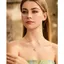 FANCIME "Soluna Nexus" Citrine Vòng cổ bạc thạch anh tháng 11