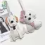 Mới Dễ Thương Bichon Frise Labrador Retriever Dog Charms Dễ Thương DIY Dây Da Túi Đựng Chó Quyến Rũ
