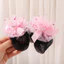 DELMER 2 Chiếc Bé Gái Co Giãn Tóc Lưới, Ngôi Sao Nơ Mùa Xuân Kẹp Lưới Tóc Ba Lê, Phụ Kiện Trượt Băng Đồ Trang Trí Khiêu Vũ Hàn Quốc Bun Snood Trẻ Em