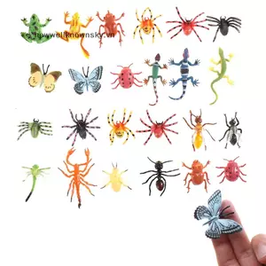 MỚI 12 Chiếc Nhựa Côn Trùng Bò Sát Mô Hình Nhân Vật Trẻ Em Đảng Túi Quà Tặng Động Vật Mới Lạ Đồ Chơi SKY