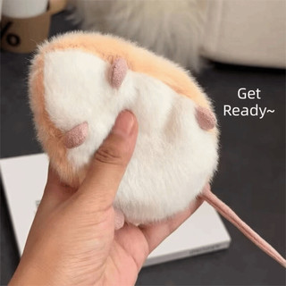 ASDFGER Sang Trọng Hamster Đồ Chơi, Vải Lông Tơ Mềm Mô Phỏng Chuột Xuất Hiện Động Vật Nhồi Bông, Kawaii / Thiết Kế Đáng Yêu Túi Đậu Đầy Giảm Căng Thẳng Bóp Đồ Chơi Quà Tặng Sinh Nhật