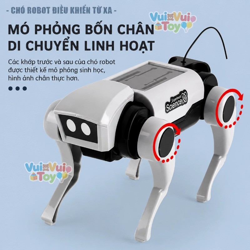 DIY mèo chó robot điều khiển từ xa – Đồ chơi lắp ráp, phát triển trí tuệ