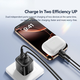 PD 20W USB C + Type C Sạc nhanh Bộ sạc nhanh Bộ chuyển đổi phích cắm tường