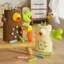 Đồ chơi HFTOY cho lứa tuổi 2-4; Đồ chơi Montessori, Kỹ năng vận động tinh xảo Đồ chơi trẻ mới biết đi từ 2-4 tuổi, Đồ chơi giun Woodpeer Trò chơi cho chim ăn từ tính ~