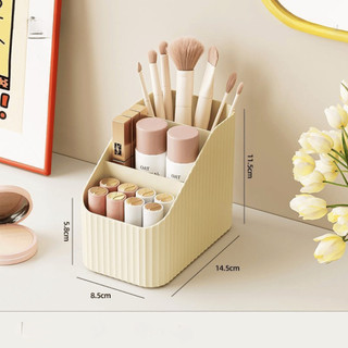Hộp Đựng Mỹ Phẩm Để Bàn Đa Năng, Khay Chia Ngăn Đựng Đồ Cá Nhân Dễ Thương Chất Liệu Nhựa Acrylic
