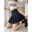 Xuân Hè Mỏng Cao Cấp Ôm Hơn Phong Cách Preppy Màu Xám Phù Hợp Với Váy Ngắn Xếp Ly Váy