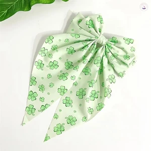 HJF815 Clover In Nơ Ruy Băng Mùa Xuân Tóc Cho Nữ