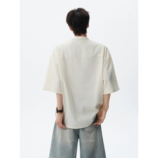 Áo sơ mi nam GKSSS tay ngắn phong cách Hàn Quốc hợp thời trang thương hiệu chất lượng cao giả hai mảnh unisex