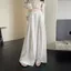 2026 Ice Silk Mùa Hè Mỏng Rộng Quần Ren Ren Cao Cấp Drap Tầng-Mopp