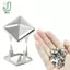 100 Chiếc Punk Spikes Vuông Kim Tự Tháp Kim Loại Đinh Tán 4 Prongs Cho Dacraft Phụ Kiện May Mặc