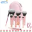 EBINLANDS 10 Cái / bộ Bộ Cọ Trang Điểm, Tay Cầm Pha Lê Dụng Cụ Trang Điểm Túi Bảo Quản Bàn Chải Trang Điểm, Bộ Làm Đẹp Di Động Bàn Chải Blusher Sợi Nhân Tạo