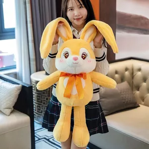 Búp Bê Thỏ Dễ Thương Có Kéo Tai Kéo Búp Bê Thỏ Đồ Chơi Sang Trọng Cô Gái Ngủ Rag Búp Bê Quà Tặng Sinh Nhật 260604