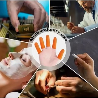 Vỏ bảo vệ đầu ngón tay bằng cao su dùng một lần S / M / L - Cots ngón tay co giãn cao chống trượt