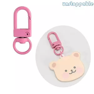 Unstop * 100 Chiếc Móc Carabiner Xoay Hợp Kim Màu Hỗn Hợp Cho Hộp Đựng Chìa Khóa Và Túi Xách
