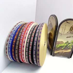 Nhiều Màu Sắc Kim Cương Jacquard Ruy Băng Ren Phong Cách Dân Tộc Phụ Kiện Quần Áo Hành Lý Nhà Dệt Đồ Trang Trí Dải Trang Trí Ruy Băng 9U74