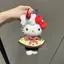 SY Sanrio Hello Kitty Plushie Pudding Cherry Dễ Thương Sang Trọng Cotton Túi Búp Bê Quyến Rũ