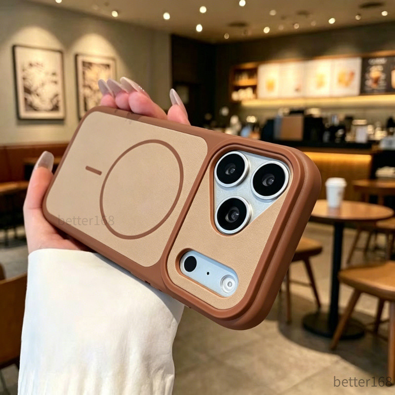 Ốp Lưng Cao Su Hút Từ Cho IPhone 13 14 15 16 17 Bảo Vệ Toàn Camera Hỗ Trợ Sạc Không Dây Chống Trượt Tiện Lợi