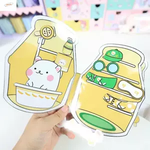 ZENZON Hamster Sữa Chuối Cuốn Sách Yên Tĩnh, Sách Beanie Gói Chất Liệu Sữa Chuối Tự Chế Sách Yên Tĩnh, Giấy Montessori Thủ Công Ngộ nghĩnh Hamster Sách Yên Tĩnh Sinh Nhật