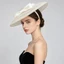 Mũ BRARAA Kentucky, Máy ép vành rộng thanh lịch thoáng khí, Xu hướng băng đô phong cách chống nắng lưới Fascinator dành cho nữ