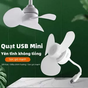 "Quạt Mini Cầm Tay USB Không Dây - Giải Nhiệt Mùa Hè Đi Phượt Ngoài Trời"