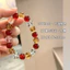 Ins phong cách bảo vệ ba vòng tay nhiều đá nữ thiết kế độc đáo thạch anh trong suốt citrine tháp vàng pha lê sang trọng mặc hàng ngày phụ kiện