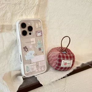 Bộ ba hợp nhất cửa hàng chả giò vui vẻ nhỏ lẻ phù hợp với vỏ điện thoại iPhone 17, 14,