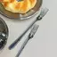 Bát đĩa tráng miệng bằng thép không gỉ Four Tine Dĩa bàn tay cầm dài Bạc Nĩa trái cây Nĩa ăn tối Bộ đồ ăn nhà bếp [VN]