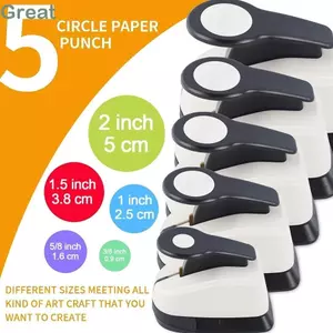 Viền tròn TUYỆT VỜI, Thiết kế tiết kiệm nhân công ABS + Máy đục lỗ hợp kim, Hình dạng lỗ tròn ngộ nghĩnh Nhiều kích cỡ Punch EVA Chip