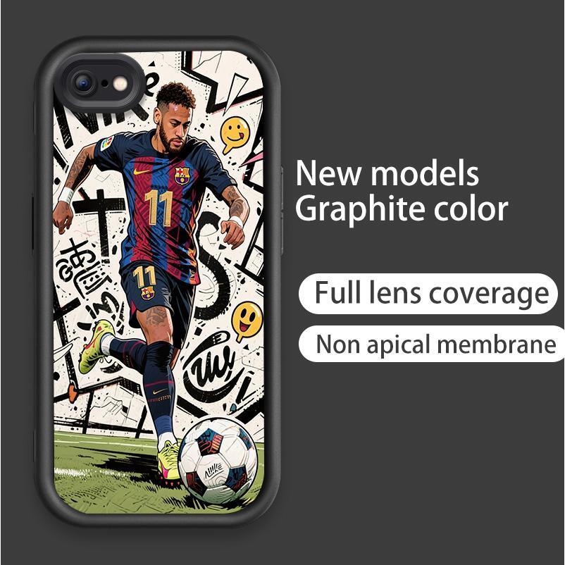 Ốp Cho iPhone 6 6s 7 8 se2020 Plus Hoạt Hình Silicon Phụ Kiện Mềm TPU World Cup Bóng Đá Thiên Thần Mắt Chống Sốc Vỏ Điện Thoại