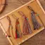 LUImo Handmade Tây Tạng sel Móc Khóa Treo Quyến Rũ Dây Tốt Luy Túi Mặt Dây Chuyền Cho Nữ DIY Phụ Kiện Quà Tặng SBS
