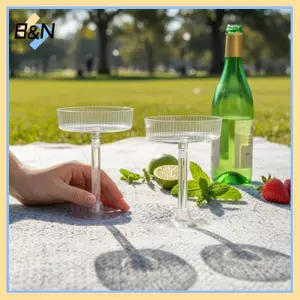 B & N 10 Chiếc Ly Martini Dùng Một Lần Có Thể Tháo Rời Sáo Nướng Bằng Nhựa Trong Suốt Cho Đám Cưới Sinh Nhật Tiệc Cotail.