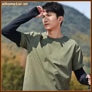 AIHOM Liền Mạch Ice Silk Cánh Tay Tay Chống Nắng UV Chữ IDN Nhẹ Cho Đi Xe Đạp Thể Thao Hoạt Động Ngoài Trời,