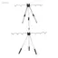Jfory Tripod Cần Câu Giá Đỡ Dụng Cụ Gấp Thiết Bị Nhẹ Cần Câu Cá Giá Đỡ 5 Thanh Đứng Cực Giá Đỡ Cho Ngân Hàng Đất Bãi Biển Sông
