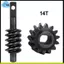 14T cho SCX30 Worm Gear Phụ tùng thay thế Trục trước và sau Gears RC Model Xe nâng cấp