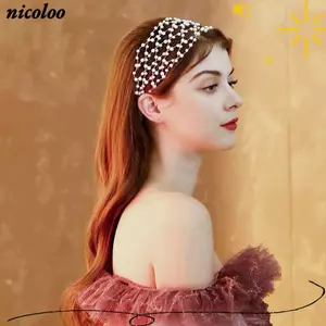 Dây buộc tóc kim cương giả NICOLOO, Tiaras cô dâu sáng bóng tinh tế, Vòng buộc tóc thủ công hình dạng sang trọng thời trang cho cô dâu