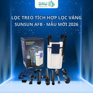 Lọc Treo Sunsun AFB Có Lọc Váng 500L,600L/h - Mẫu Mới 2026 - Dùng Cho Bể Cá Cảnh, Thuỷ Sinh