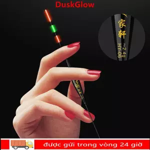 Phao ánh sáng DUSKGLOW, phao báo tấn công phao câu cá điện tử, 2 ống trôi trượt nhẹ Bobbers Câu cá đêm