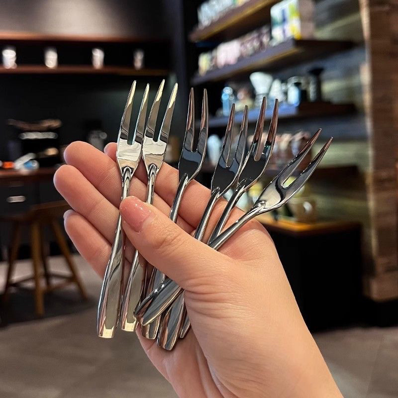Thực sự đẩy những điều tốt đẹp!304 Trái Cây Nĩa Trái Cây Chọn Bánh Tráng Miệng Nĩa Món Tráng Miệng Nĩa Bánh Trung Thu Nĩa 6 Miếng Gói Nhà Máy26061113