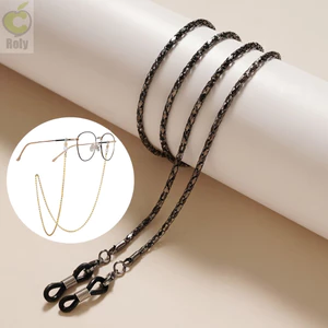 Dây Xích Kính ROLY, Hạt Kim Loại Rỗng Kính Mát Dây Buộc, Dây Thời Trang Chống Trơn Trượt Kính Mắt Dây Phụ Kiện Thời Trang