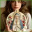 Người Mới Bắt Đầu Bộ Thêu Virgin Mary Handmade Trang Trí Nhà Thêu DIY Bộ Dụng Cụ Có Kim Dành Cho Nữ Người Mới Bắt Đầu wipqsvn