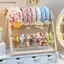AA Gỗ Lưu Trữ Ra Display Stand 2 Lớp Sử Dụng Nhà Phụ Kiện Tóc Trang Sức Mũ Triển Lãm Ra Trang Sức Lưu Trữ VN