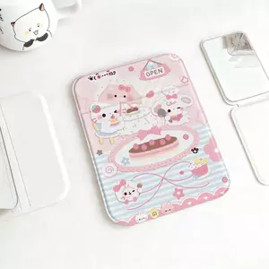 Gương gấp kết hợp thỏ và bánh kem màu hồng ngọt ngào siêu xinh đẹp mắt
