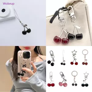 Woke Họa Tiết Anh Đào Móc Khóa Phần Cứng Anh Đào Khóa Thời Trang Nữ Túi Phụ Kiện