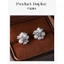 Zhao Lusi Cùng Phong Cách S925 Bạc Kim Bông Tai Ngọc Trai Cao Cấp Ánh Sáng Sang Trọng Zircon Bạc Hạt Hoa Cụm Bông Tai