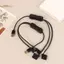 TRTR 1Pc 1 Đến 2 4 Pin Cáp USB 12V Đến 5V Vỏ Máy Tính Quạt Nguồn Điện Quạt Chuyển Đổi Nguồn Cáp Có Bật Tắt Công Tắc VN
