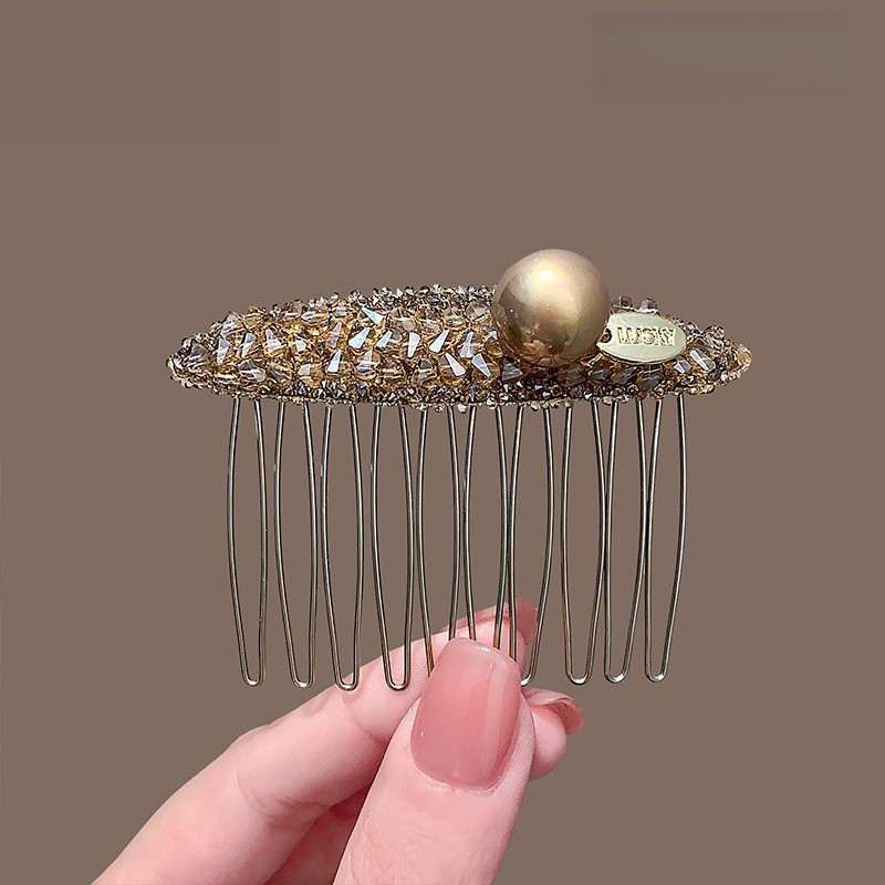 MAUROPOLI Phong Cách Mới Kim Cương Cao Cấp Ngọc Trai Tóc Ánh Sáng Sang Trọng Phù Hợp Với Cảm Giác Cao Cấp Tóc Gãy @ -